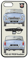 MGB Roadster (disc wheels) 1962-64 Phone Cover Vertical